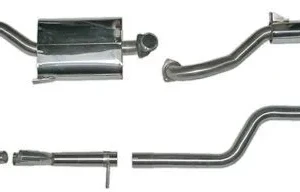 escape sport inox 1300-1600 Giulia et GT Bertone, diametro tubos int. & terminal: 57 mm)