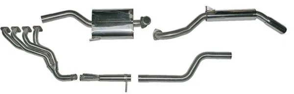 escape sport inox 1300-1600 Giulia et GT Bertone, diametro tubos int. & terminal: 57 mm)