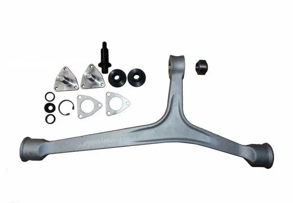 Reaktionsdreieck Aluminium inkl. Buchsen und Uniball- gelenk ca.3,8Kg. leichter (Motorsport)