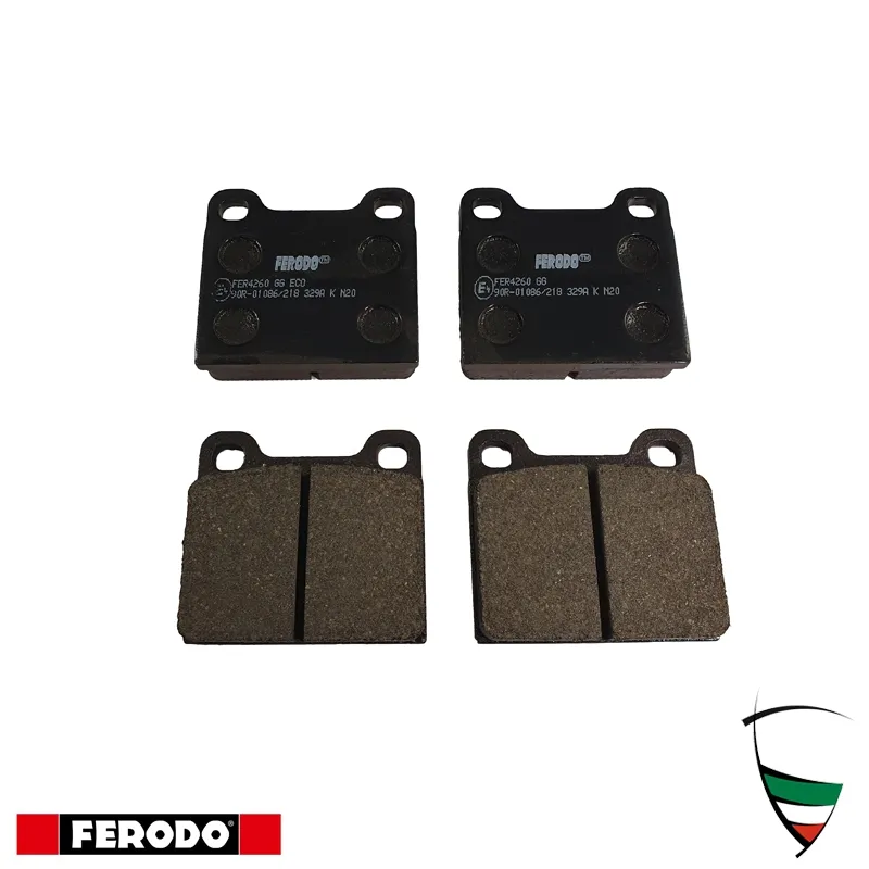 lote de pastillas de frano del. Ferodo, para series 105 (montaje Ate):1300-1600 (excepto Spider 1600 86-93), para 116: 1.6-1.8-2.0