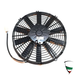 Kühlerventilator elektr., saugend D=336/305mm, 1460 Liter/h, mit regelbarem Thermostat Inkl. Befestigungsmaterial: 4x Befestigungsnagel zur Montage durch das Kühlernetz