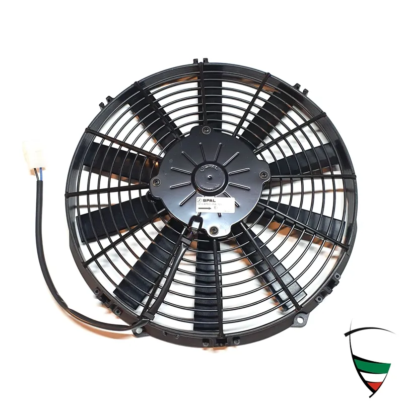 Kühlerventilator elektr., saugend D=336/305mm, 1460 Liter/h, mit regelbarem Thermostat Inkl. Befestigungsmaterial: 4x Befestigungsnagel zur Montage durch das Kühlernetz
