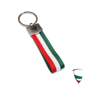 Llavero Textil Tricolor 115x20mm
