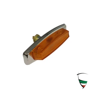 intermitente lateral recangular con cuardo cromado plastico