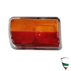 Lente de luz trasera GT Bertone 1300-1750, izquierda, diseño Carello, carcasa de plástico, sin reflector.