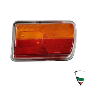 Lente de luz trasera GT Bertone 1300-1750, zquierda, diseño Carello, carcasa de plástico, sin reflector.