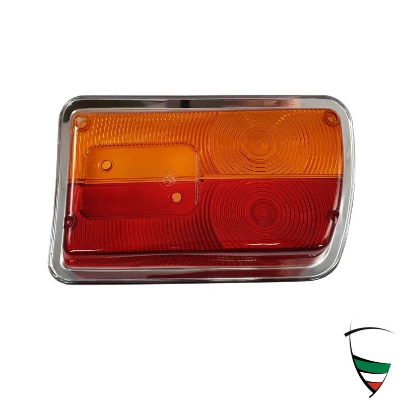 Lente de luz trasera GT Bertone 1300-1750, zquierda, diseño Carello, carcasa de plástico, sin reflector.