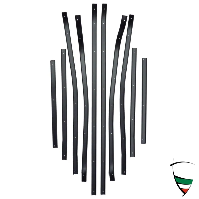 Perfil de montaje de junta de puerta de aluminio GT, juego de 10 piezas, para ambas puertas