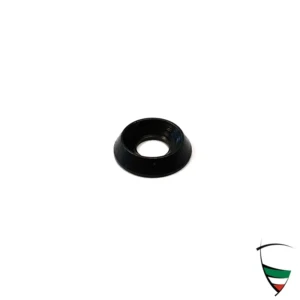 Roseta para revestimiento de puerta Full metal acero inoxidable negro 4.5x11mm