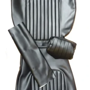 vestido asiento skai negro costura longitudinal Spider 70-77