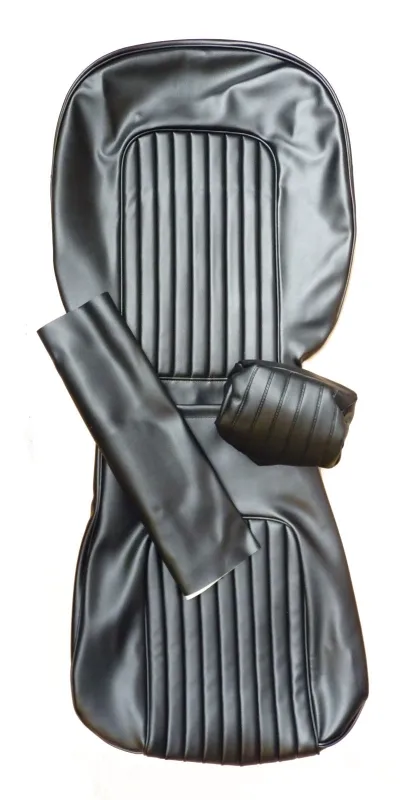 vestido asiento skai negro costura longitudinal Spider 70-77