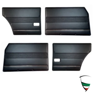 Türverkleidungssatz Giulia 69-73 komplett schwarz (vorn L+R, hinten L+R)