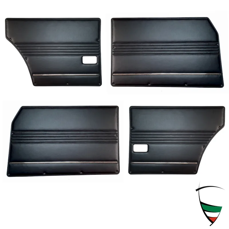 Türverkleidungssatz Giulia 69-73 komplett schwarz (vorn L+R, hinten L+R)