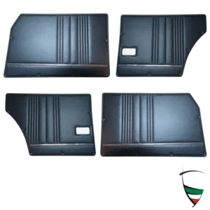 Türverkleidungsatz Giulia Nuova 74 - 78 komplett schwarz (vorne L+R , hinten L+R)