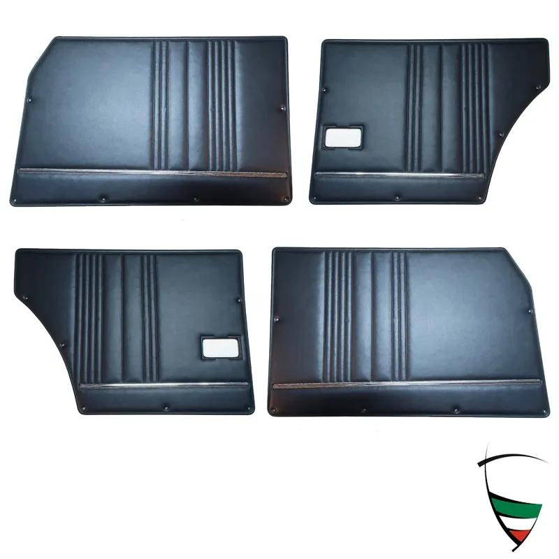 Türverkleidungsatz Giulia Nuova 74 - 78 komplett schwarz (vorne L+R , hinten L+R)