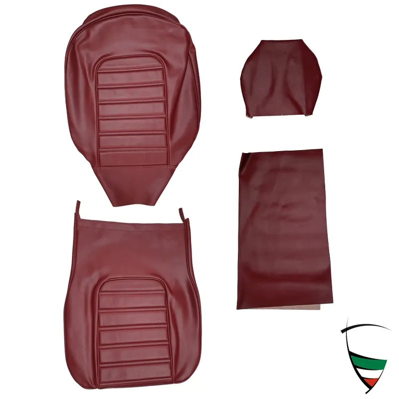 vestido asiento skai rojo, bordeaux, costura transversal (reposacabeza 28cm) Spider 2000 83-86, 1600 83-89