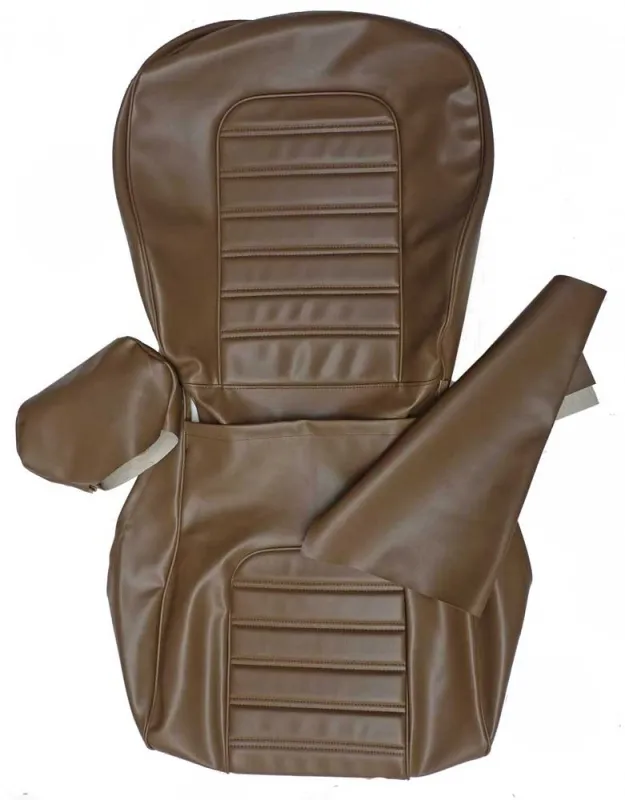 vestido asiento skai avellana costura (reposacabeza 25cm Spider 2000 1983-89 1600 83-89