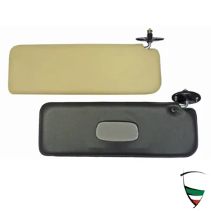 Sonnenblenden, Bertone Paar schwarz/beige, mit Haltern