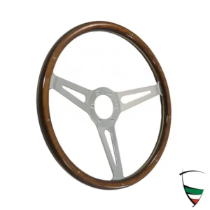 Holzlenkrad CLASSICO 380mm Hupenloch 60mm, Befestigungsbohrungen LK74mm