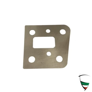 Türscharnier Distanzplatte Edelstahl 1mm GT Bertone oben 2. Serie