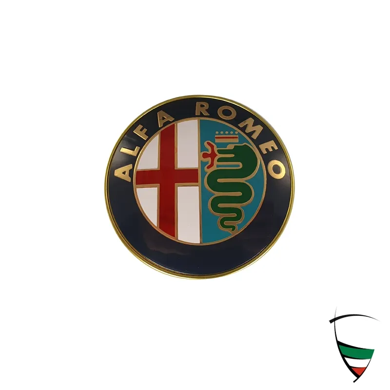 Alfa Emblem 75mm Metall 33,75,145/6,155,156,164,166 115 (Klebebefestigung)