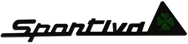 letra sportiva con trébol en el lado negro 148x28mm Giulietta de 2010