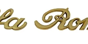 letra Alfa Romeo 147*30mm autoadhesivo oro 147 156 159 166 Giulietta MiTo Giulia Spider/GT Stelvio