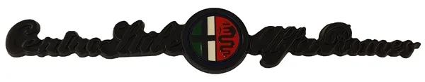 Letra CentroStile-AlfaRomeo negro lateral 140x23mm par 2 piezas