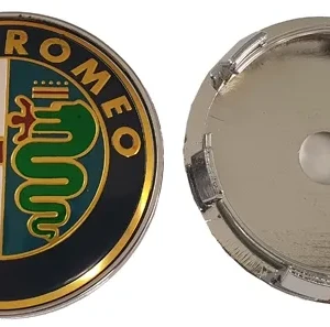 Emblema de llanta Alfa Romeo color/oro 60mm