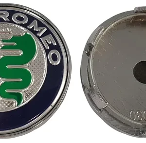 Emblema de llanta Alfa Romeo plata/color 60mm