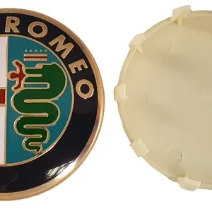 Emblema de llanta Alfa Romeo color/oro 60mm