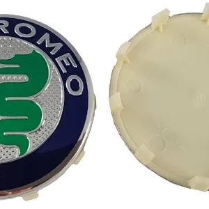 Emblema de llanta Alfa Romeo plata/color 60mm