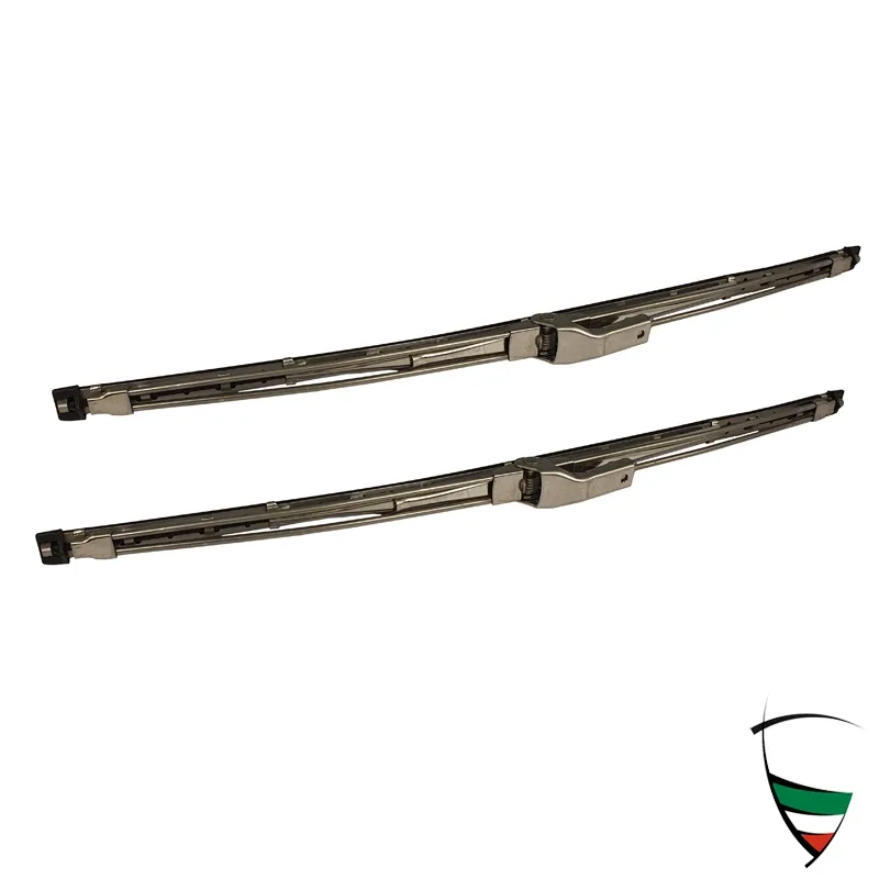 juego 2 escobillas limpia PB cromados,GT Giulia y coda Longa (33cm-fijacion por teton)