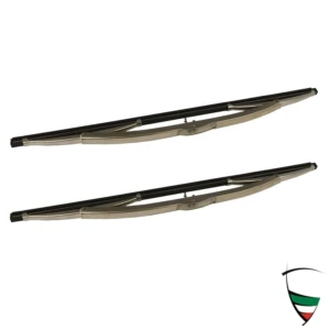 juego 2 escobillas limpia PB cromados GT Giulia, y Coda Longa (33cm-fijacion por gancho)