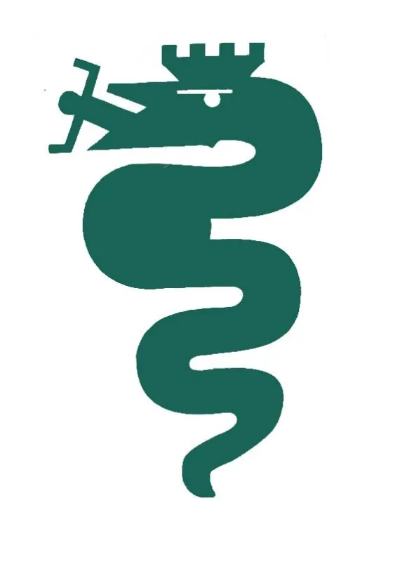 adesivo Alfa serpiente verde 140mm