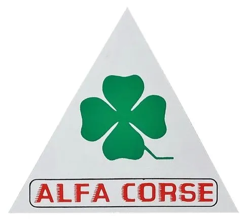 adesivo Alfa Corsa (triangulo con trebol