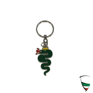 llavero serpiente verde