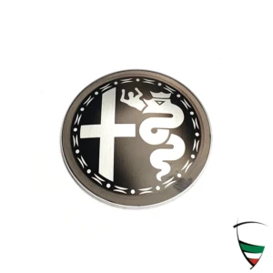emblema negro 48 mm para llanta Alu