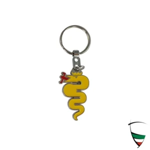 llavero serpiente amarillo