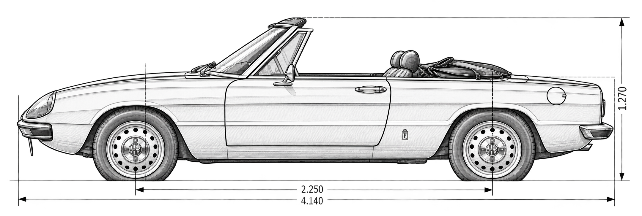 Alfa Romeo Spider clásico
